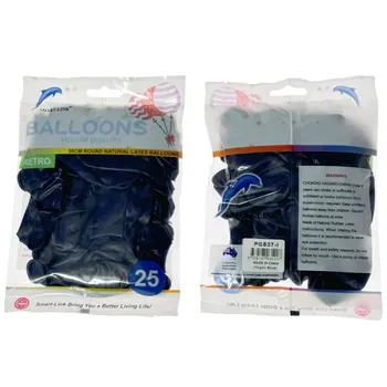 25pc Retro Latex Balloon-Night Blue 30CM