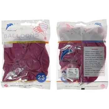 25pc Pearl Latex Balloon-Fuchsia 30CM