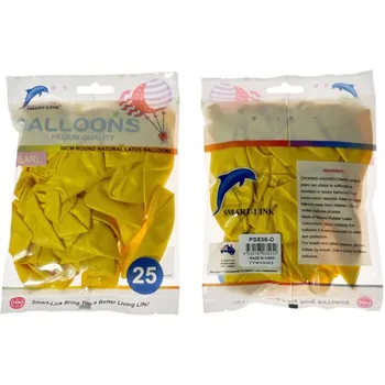 25pc Pearl Latex Balloon-Yellow 30CM