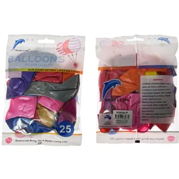 25pc Pearl Latex Balloon-Assorted Colour 30CM