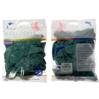 25pc Chrome Latex Balloon-Blackish Green 30CM