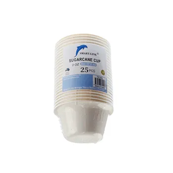 25pk Round Sugarcane Sauce Cup 2oz Dia6x3cm
