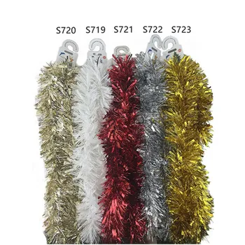 Christmas Tinsel Thick&Thin Needle-White 11x200cm