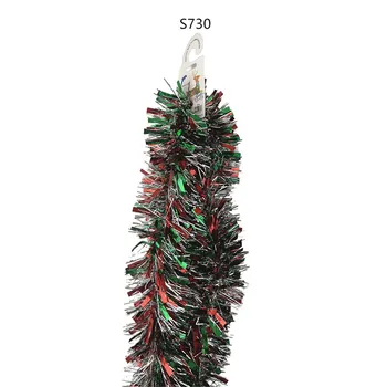 Christmas Tinsel Thick&Thin Needle-Red,Green & Silver 11x200cm