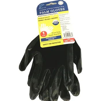 Polyester & Nitrile Palm Gloves SIZE: 10/ XL 