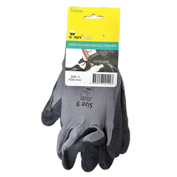 Size 9 Latex Gloves Crackle Finished