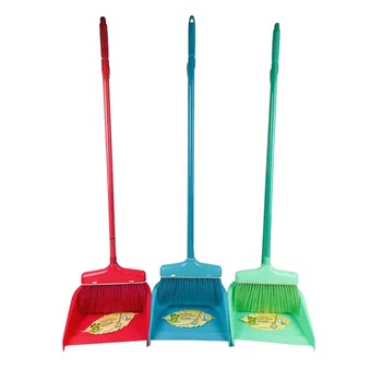 Plastic Dustpan & Broom Set 