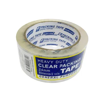 2 Rolls Clear Packing Tape 24mmx80m