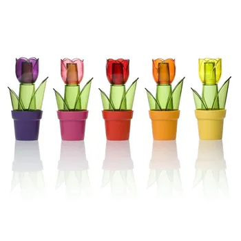 Plastic Salt Shaker Tulip Shape