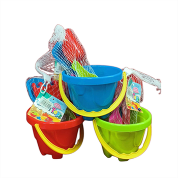 5pc Round Beach Bucket Set