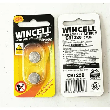 2pk WINCELL CR1220  Lithium Battery 3V 