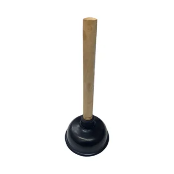 Wooden Handle Rubber Plunger-Small Dia11x26.50cm