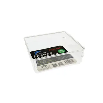 Plastic Drawer Organizer Transparent 15x15x5.5cm 