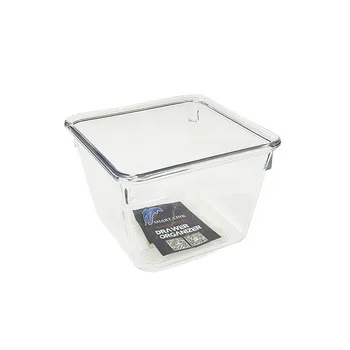 Plastic Drawer Organizer Transparent 7.5x7.5x5.4cm 