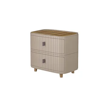2 Layer Plastic Storage Drawer-Coffee 42x32x45cm