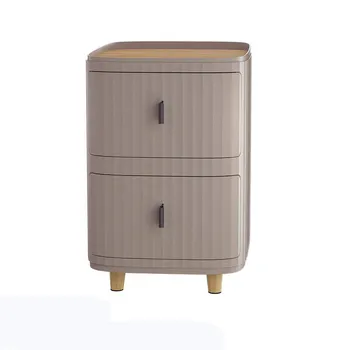 2 Layer Plastic Storage Drawer-Coffee 30x40x45cm
