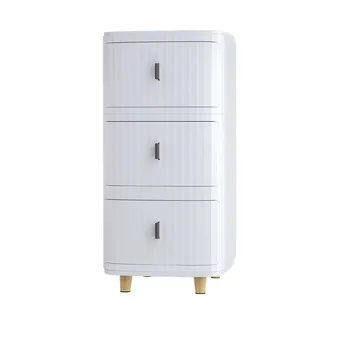 3 Layer Plastic Storage Drawer-White 30x40x64.5cm