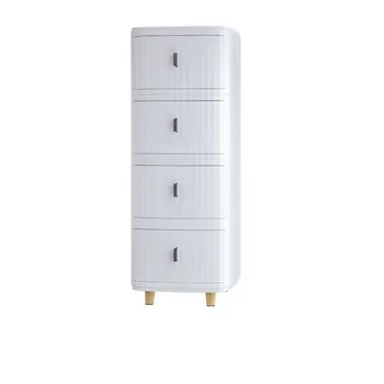 4 Layer Plastic Storage Drawer-White 30x40x84cm