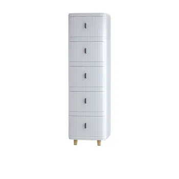 5 Layer Plastic Storage Drawer-White 30x40x103.5cm