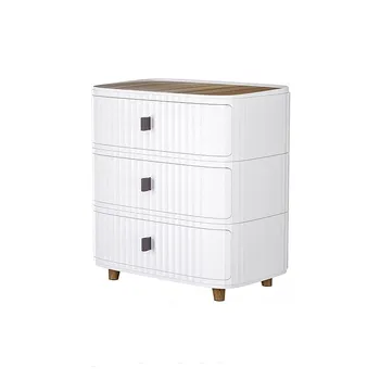 3 Layer Plastic Storage Drawer-White 53x41x70cm