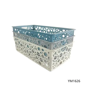 Plastic Storage Basket Rectangular 28x15x8cm