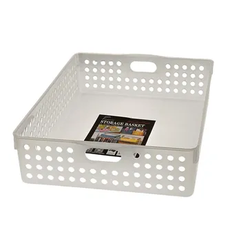 Plastic Storage Basket Rectangular 33.5x25.7x8cm