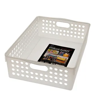 Plastic Storage Basket Rectangular 28.5x21x8cm