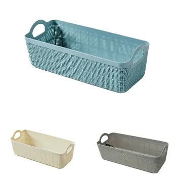 Plastic Storage Basket Rectangular 26.7x11.5x9.3cm 