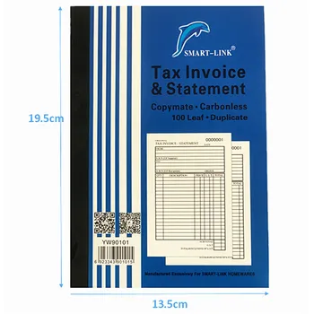 100 Leaf Tax Invoice & Statement 13x19cm 