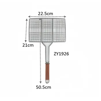 Stainless Steel BBQ Grill Rack-S 22.5x21x50.5cm 